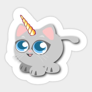 magical caticorn T-shirt Sticker